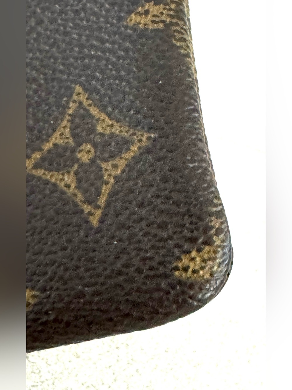 LOUIS VUITTON Monogram Key Pouch Coin Purse Card Holder Vintage France - Picture 8 of 9